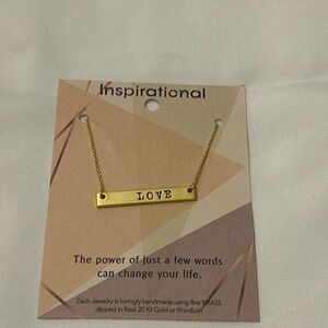 Lauren Spencer Love Necklace Gold